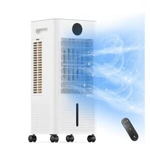 Portable Air Conditioner, Evaporative Air Cooler Windowless with Remote, 3 Speed